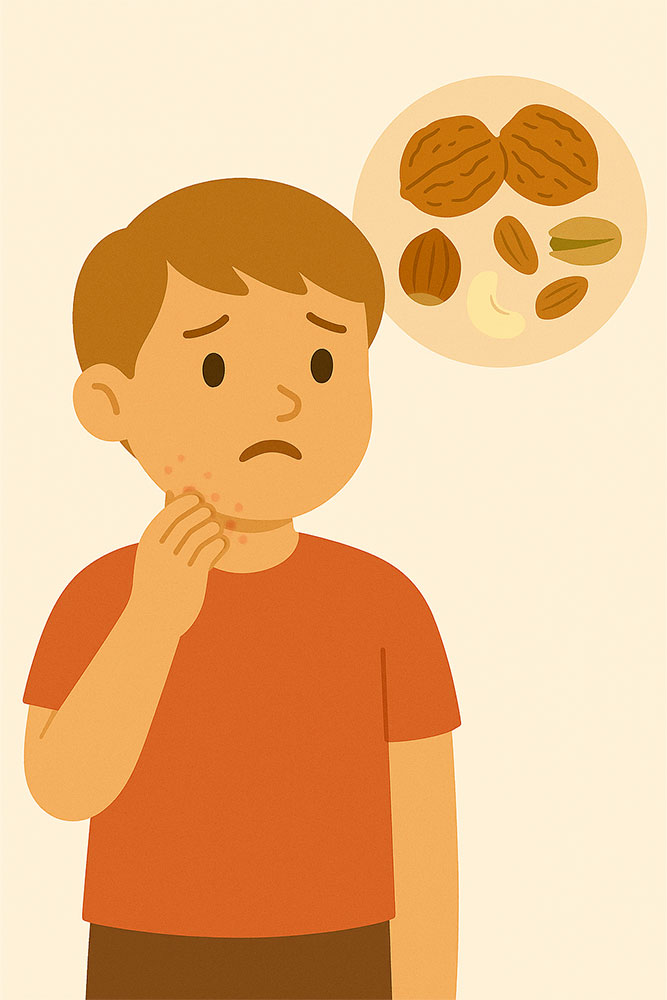 Allergia alla frutta a guscio nei bambini Allergia alla frutta a guscio nei bambini