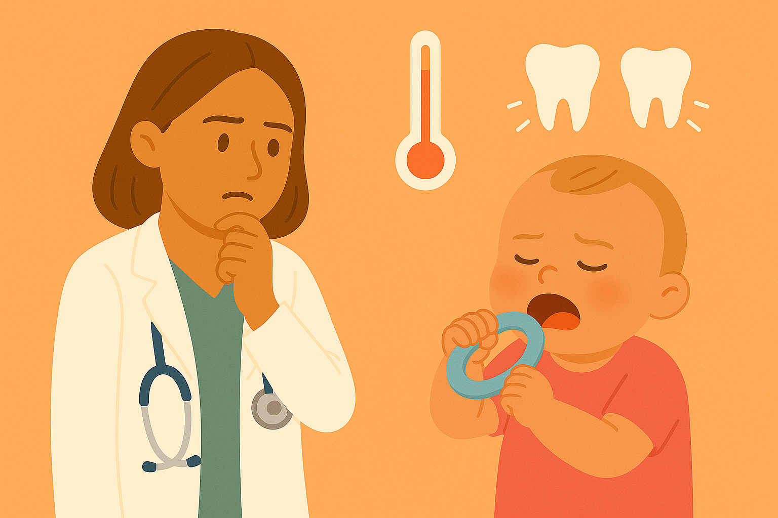 Febbre e dentizione: c’è davvero un legame?
